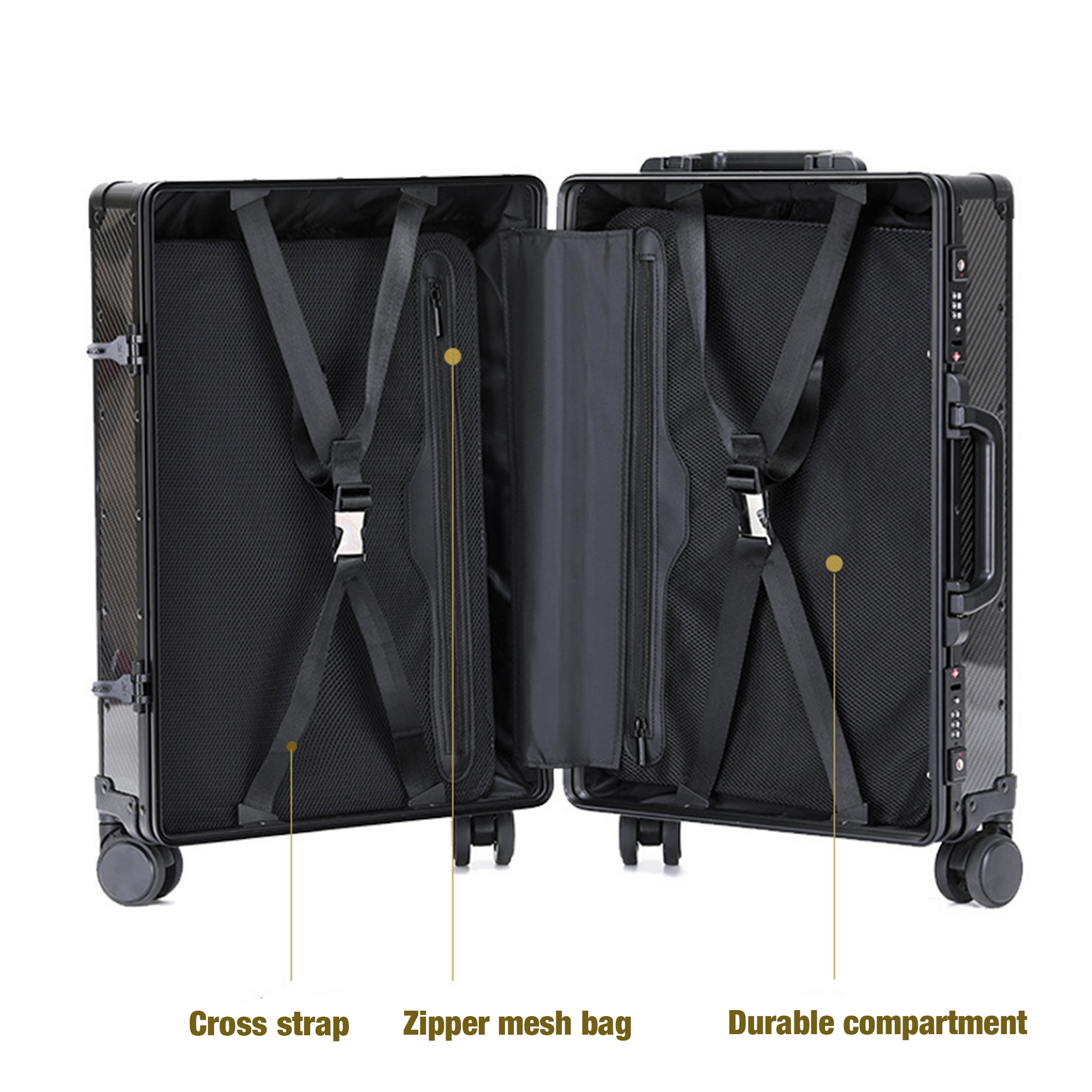 Milan - Valise Aluminum Edition Carbone